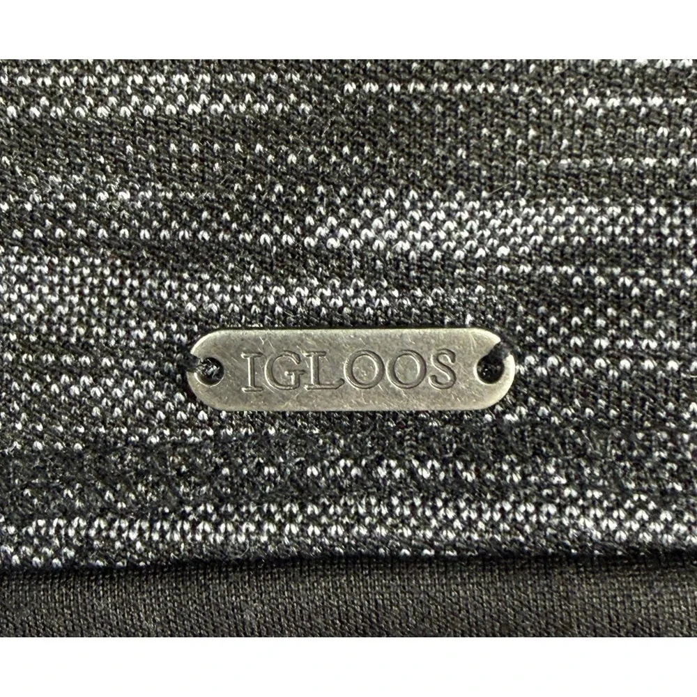 Igloos Black & Grey Men's Winter Snow Ski Beanie Hat Cap  Fleece Lining OSFA